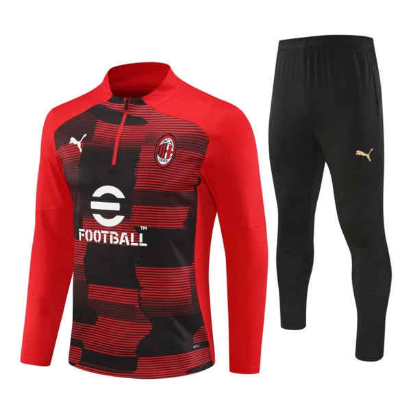 AC Milan 24/25 Red-Black Tracksuit
