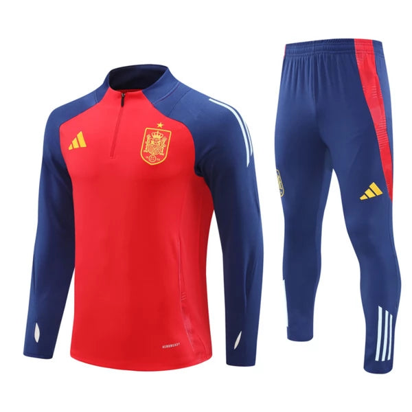 Spain 24/25 Red Half Tracksuit